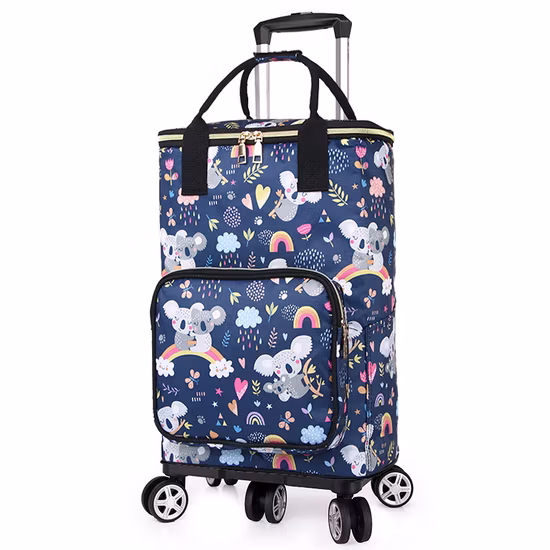 Zusammenklappbare Frozen-Trolley-Tasche, Reisekühler, Eisbox mit Rad